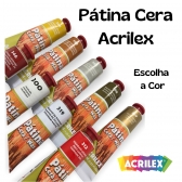 Tinta Pátina Cera 37ml Acrilex Envelhecedor para Artesanato - 567 Rosa Chá