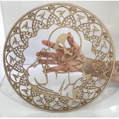 Mandalas Decorativas para Parede 38cm em MDF Cru - São Francisco