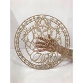 Mandalas Decorativas para Parede 38cm em MDF Cru - Ganesha
