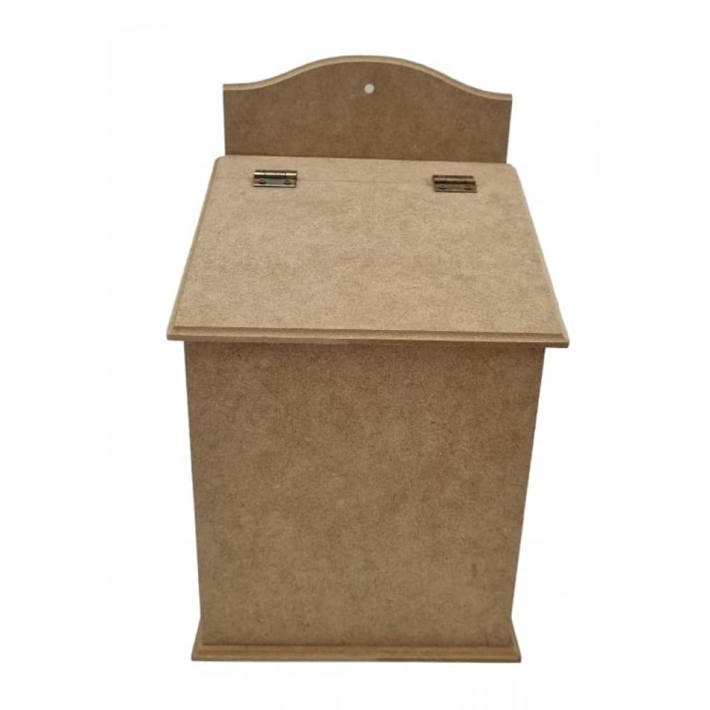 Puxa Saco Gordo Tampa Basculante Furo em Baixo MDF Cru