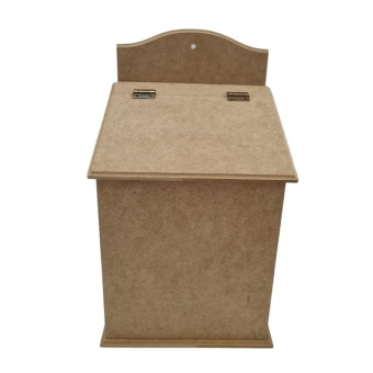 Puxa Saco Gordo Tampa Basculante Furo em Baixo MDF Cru