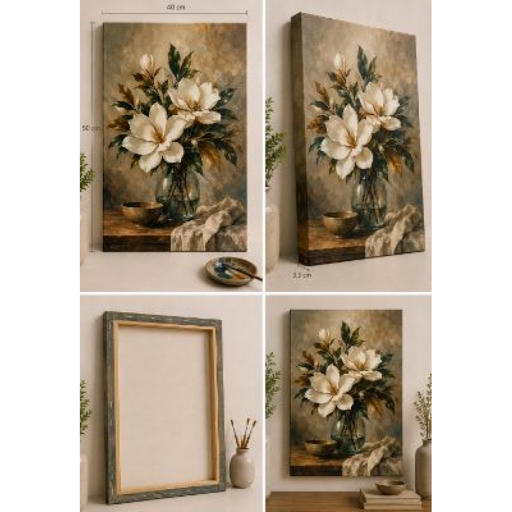 Painel para Pintura 40x50cm Branca – Para Tinta Acrílica, Óleo, PVA