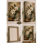Painel para Pintura 40x50cm Branca – Para Tinta Acrílica, Óleo, PVA