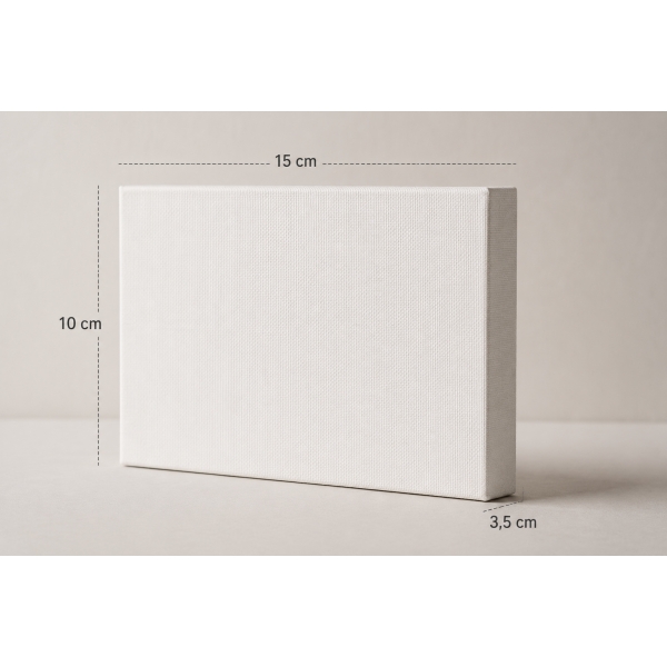 Painel para Pintura 10x15cm Branca – Para Tinta Acrílica, Óleo, PVA