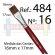 Pincel Ref. 484 Condor Chato Pelo Orelha de Boi  Macio Pintura Tela - Tamanho 16