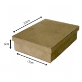 Caixa Retangular Tampa Sapato 15x20x5 MDF Cru