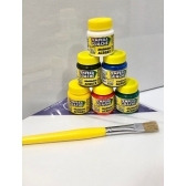 Kit 4 Telas Pintura 20x20 Mini Cavalete 6 Tintas e Pincel