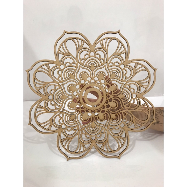 Mandalas Decorativas para Parede 38cm em MDF Cru - Indiana