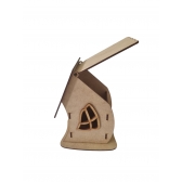 Kit com 3 Casinhas de Fadas para Crianças MDF Cru