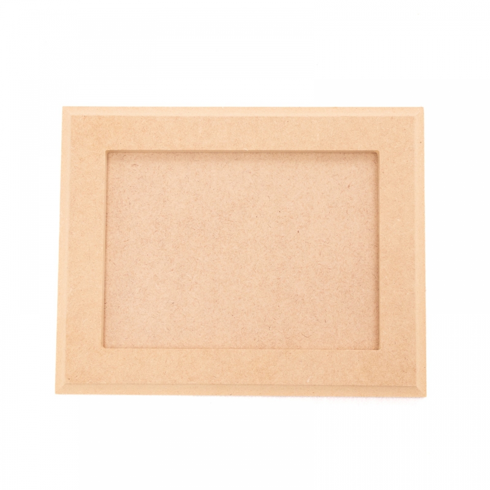 Quadro Moldura c/ Borda Retangular 13x18cm Decoração MDF cru
