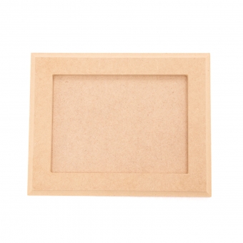 Quadro Moldura c/ Borda Retangular 13x18cm Decoração MDF cru