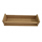 Porta Esmalte Prateleira P Expositor de Parede Salão MDF Cru