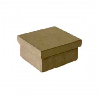 Caixa Quadrada Tampa Sapato 10x10x5 MDF Cru