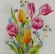 Guardanapo Estampado buquê de tulipas para decoupage
