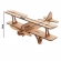 Avião Biplano Miniatura 23cm Brinquedo Lembrança MDF cru