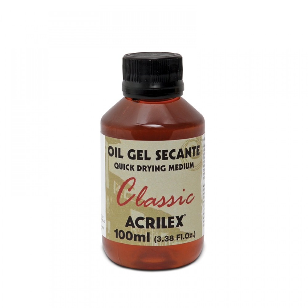 Oil Gel Secante 100ml Acrilex p/ pintura com Tintas à Óleo
