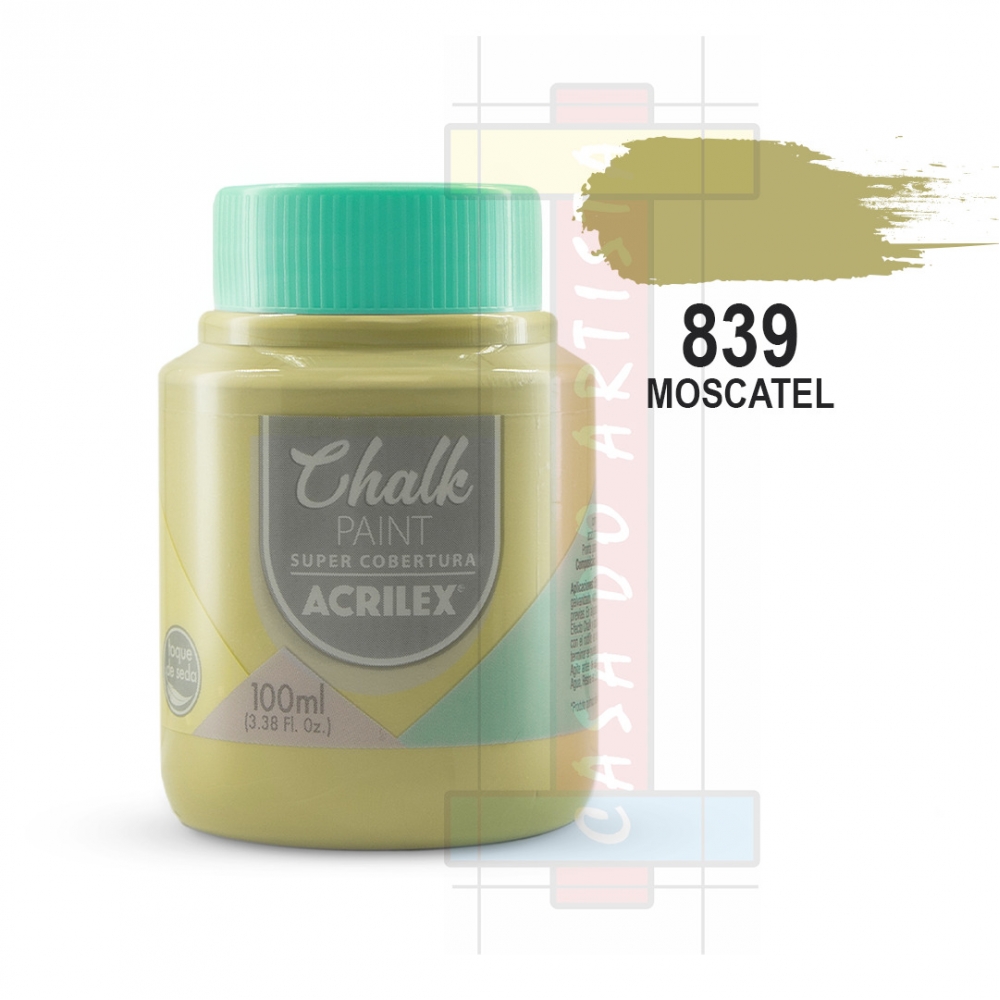 Tinta Chalk Paint 100ml Acrilex - Escolha as cores - Moscatel 839