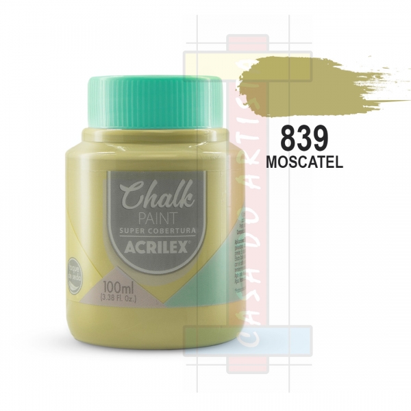 Tinta Chalk Paint 100ml Acrilex - Escolha as cores - Moscatel 839