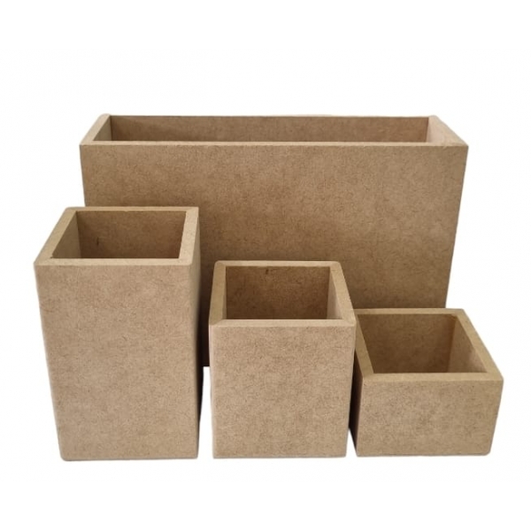 Organizador de Mesa p/ Escritório Documentos MDF cru