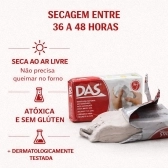 Massa de Modelar Cerâmica Fria Branca DAS 500g