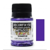 Tinta Vitro Decorfix 150º Metálica 37ml Corfix - Violeta Metálico 399