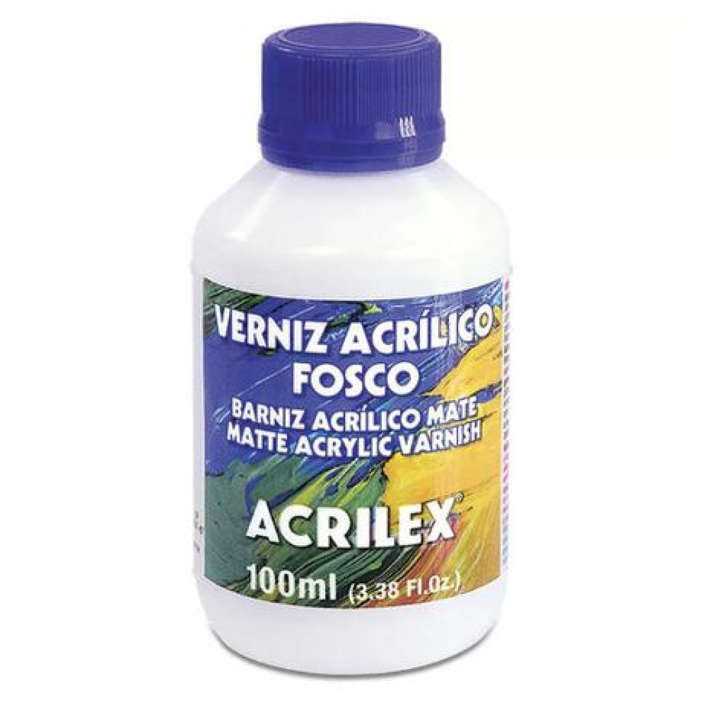 Verniz Acrílico Fosco Incolor 100ml Acrilex p/ Madeira