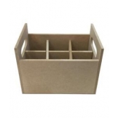 Porta Talher Reto com 6 Divisões MDF Cru