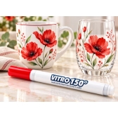 Marcador Vitro 150 Vermelho-Escarlate