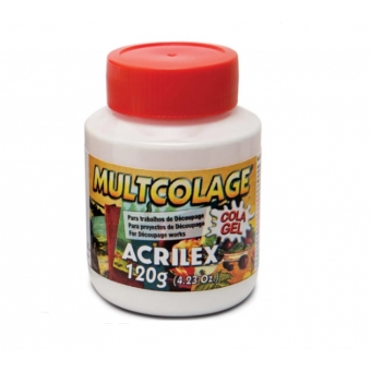 Multicolage Cola Gel para Decoupage 120g Acrilex Artesanato