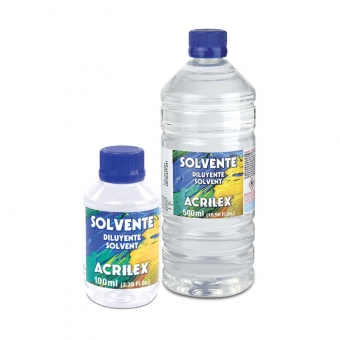 Solvente 500ml Acrilex para trabalhos artesanais