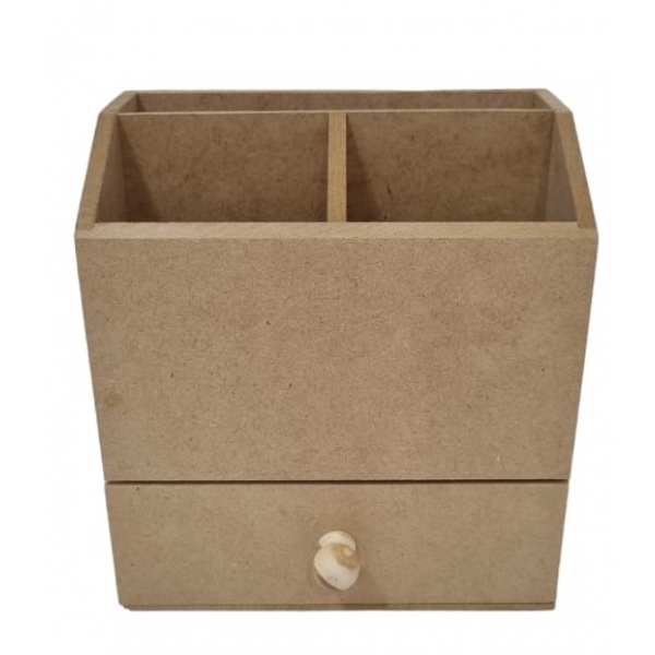 Porta Maquiagem Aberto com Gaveta MDF cru