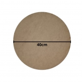 Supla Redondo 40cmx3mm Mesa Posta Jantar e Decoração MDF Cru