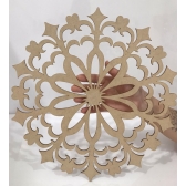 Mandalas Decorativas para Parede 38cm em MDF Cru - Grade