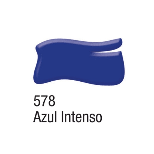 Tinta Vitro 150 - 37ml Acrilex Vidro Porcelana Cerâmica - Escolha a Cor - Azul Intenso