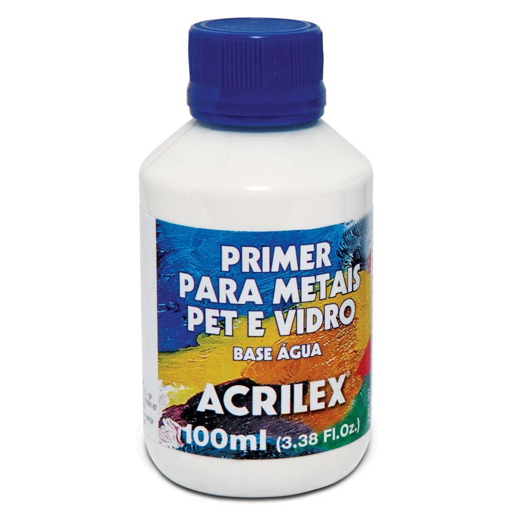 Primer p/ Metais Plasticos Vidro PET 100ml Acrilex Liquido
