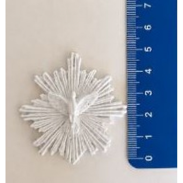 Aplique Espírito Santo com Resplendor em Resina - 5X5cm