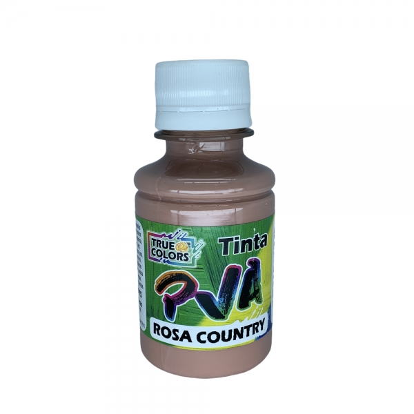 Tinta PVA Fosca 100ml True Colors - Escolha as cores - Rosa Country 7107