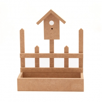 Floreira Casa de Passarinho Mini Vasos Jardim MDF cru