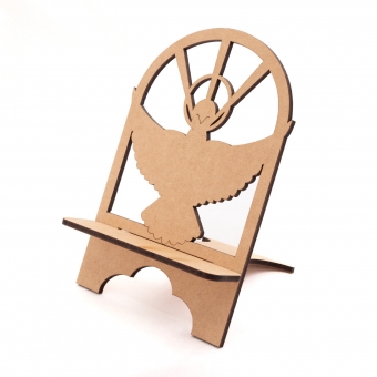 Porta Bíblia Espírito Santo Suporte p/ Livros MDF cru