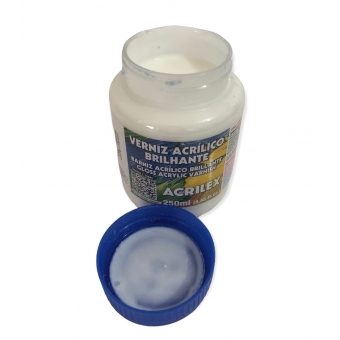 Verniz Acrílico Brilhante Incolor 250ml Acrilex p/ Madeira