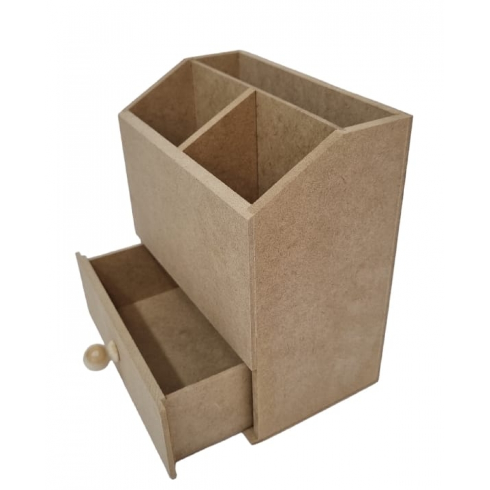 Porta Maquiagem Aberto com Gaveta MDF cru