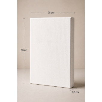 Painel para Pintura 20x30cm Branca – Para Tinta Acrílica, Óleo, PVA