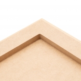 Quadro Moldura c/ Borda Quadrado 20x20cm Decoração MDF cru