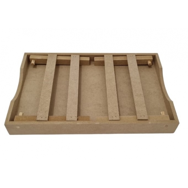 Bandeja Café da Manhã Reta 26x40 Cama Sofá Notebook MDF cru