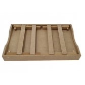 Bandeja Café da Manhã Reta 26x40 Cama Sofá Notebook MDF cru