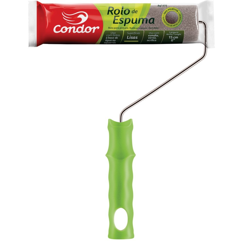 Rolinho de Espuma Ref. 975 Condor 15cm para Pintura
