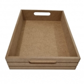 Bandeja Riscada G 20x28cm Cozinha Mesa Café Festa MDF cru