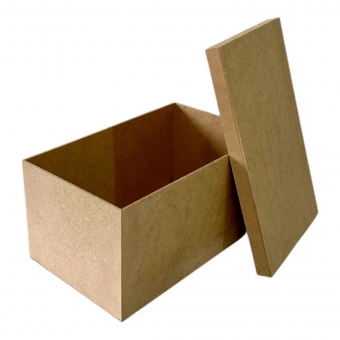 Caixa para 2 Canecas Tampa Sapato 15x25x12 MDF Cru
