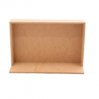 Quadro Moldura Cenário c/ Base Retangular 19x30cm MDF cru