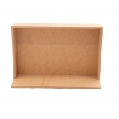 Quadro Moldura Cenário c/ Base Retangular 19x30cm MDF cru